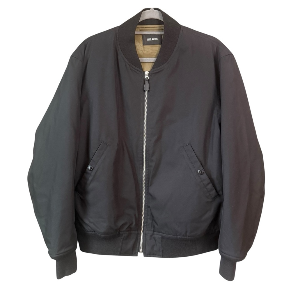 Buck Mason Black Bomber Jacket